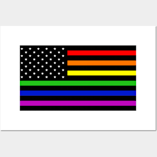 Diversified US Flag Posters and Art